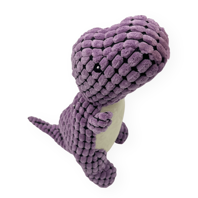Jouet peluche Dinosaure violet 28 cm