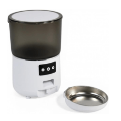 DISTRIBUTEUR CROQUETTE CONNECTE BLANCHE - GAMELLE INOX