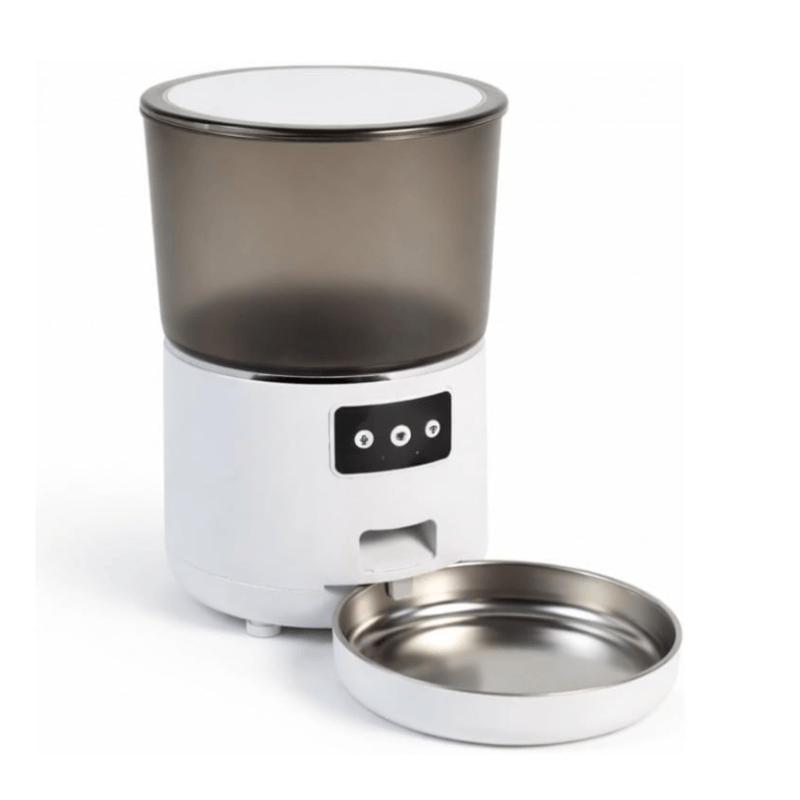 DISTRIBUTEUR CROQUETTE CONNECTE BLANCHE - GAMELLE INOX