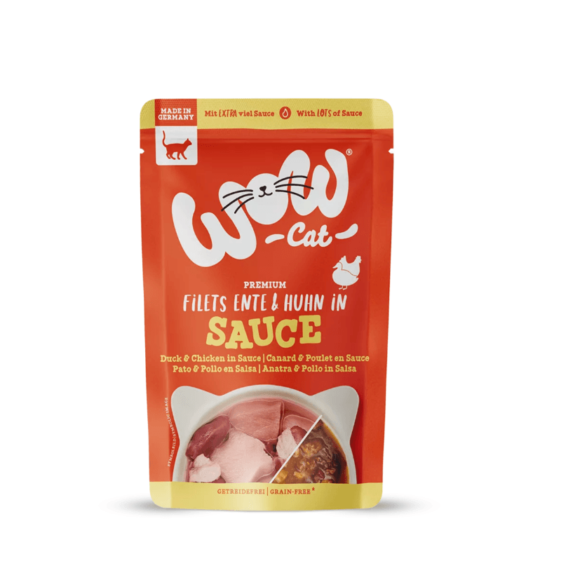 WOW CHAT SAUCE ADULT CANARD & POULET 85 GR