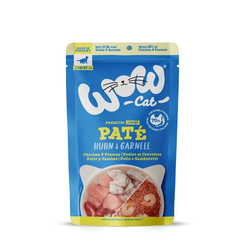 WOW CAT pâtée Junior Poulet et Crevettes pour chaton 125 g WOW CAT pâtée Junior Poulet et Crevettes pour chaton 125 g