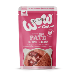 WOW CAT pâtée Junior Volaille et Foie pour chaton 125 g