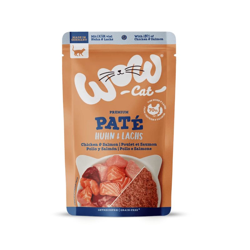WOW CAT pâtée adulte Poulet et Saumon 125 g WOW CAT pâtée adulte Poulet et Saumon 125 g