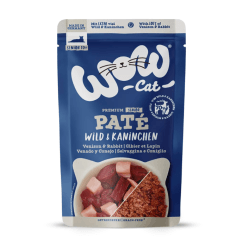 WOW CAT pâtée Senior Gibier et Lapin pour chat 125 g