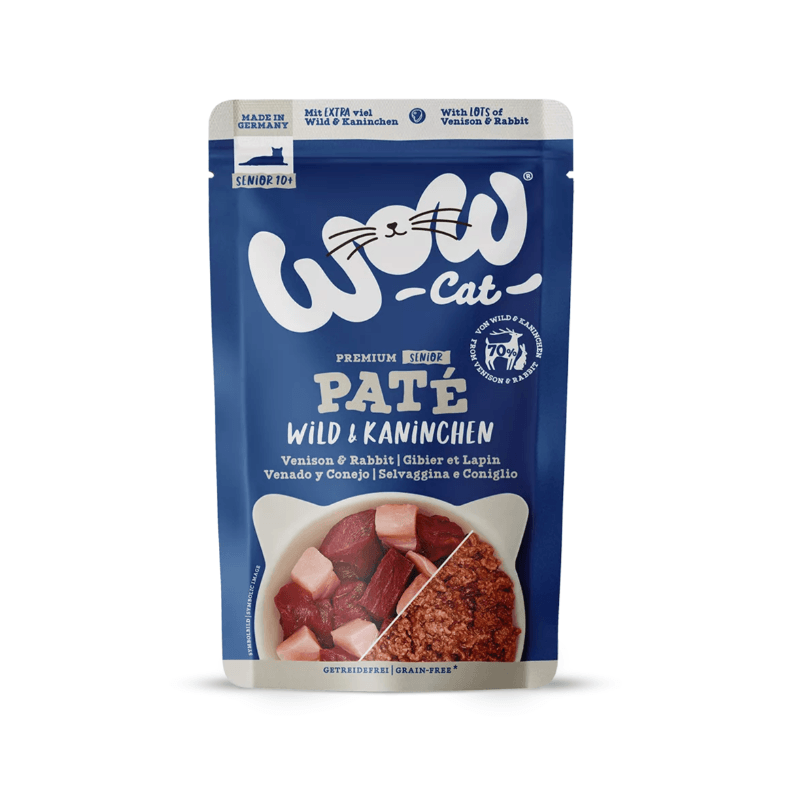 WOW CAT pâtée Senior Gibier et Lapin pour chat 125 g WOW CAT pâtée Senior Gibier et Lapin pour chat 125 g