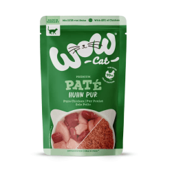WOW CAT pâtée adulte au poulet pour chat 125 g