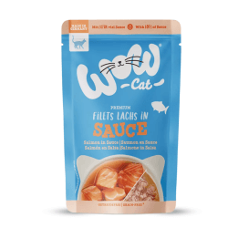 WOW CAT Sauce Adulte Saumon pour chat 85 g
