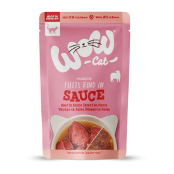 WOW CAT Sauce Adulte Bœuf 85 g pâtée pour chat
