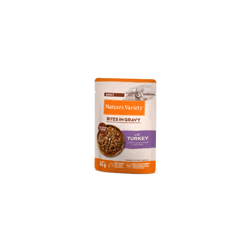 NV Chat pochon bouchées en sauce dinde 85 g NV Chat pochon bouchées en sauce dinde 85 g