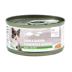 Bubi Nature Chat Thon et Sardine en Gelée 70 g