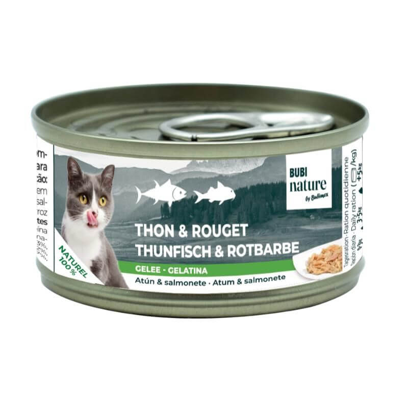 Bubi Nature Chat Thon et Rouget en Gelée 70 g Bubi Nature Chat Thon et Rouget en Gelée 70 g