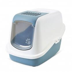 Maison de toilette NESTOR blanc-bleu earth