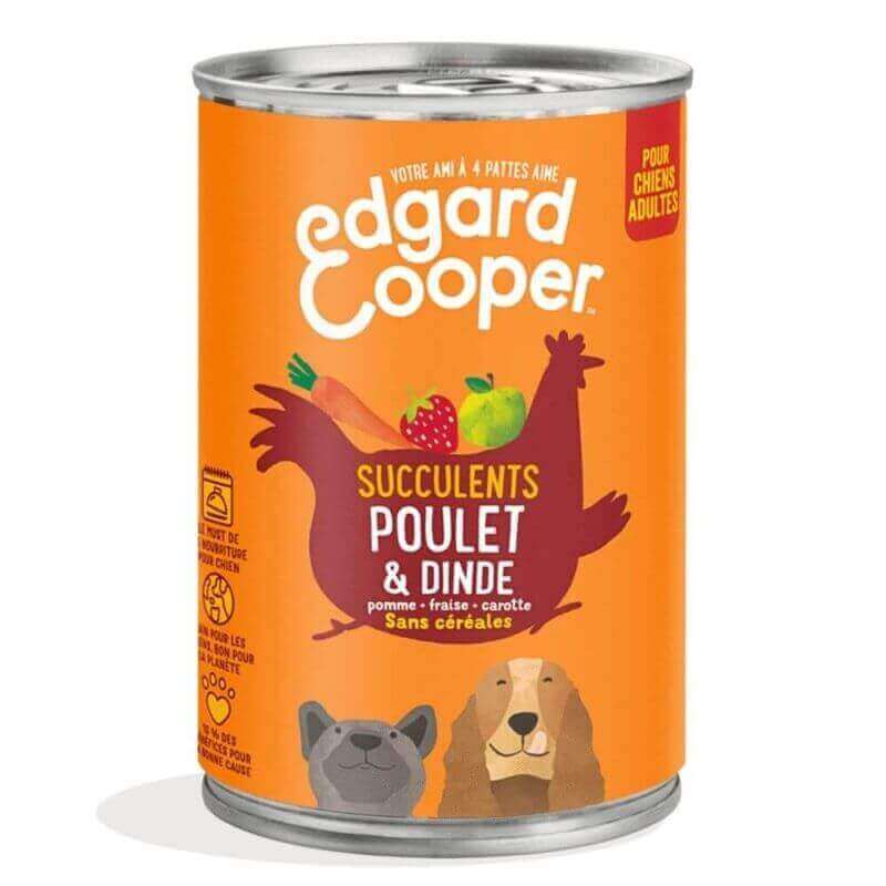 Boîte chien Poulet et Dinde 400g Edgar Cooper