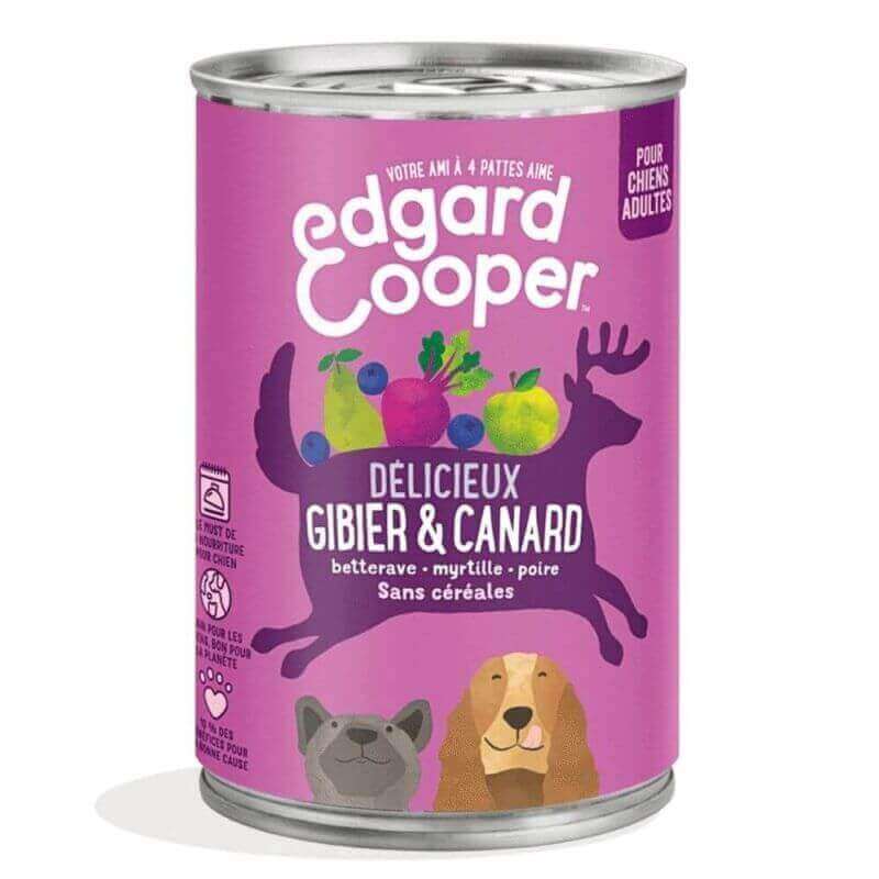 Boîte chien Gibier et Canard 400g Edgar Cooper