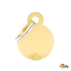 Médaille Basic Petit cercle alu or
