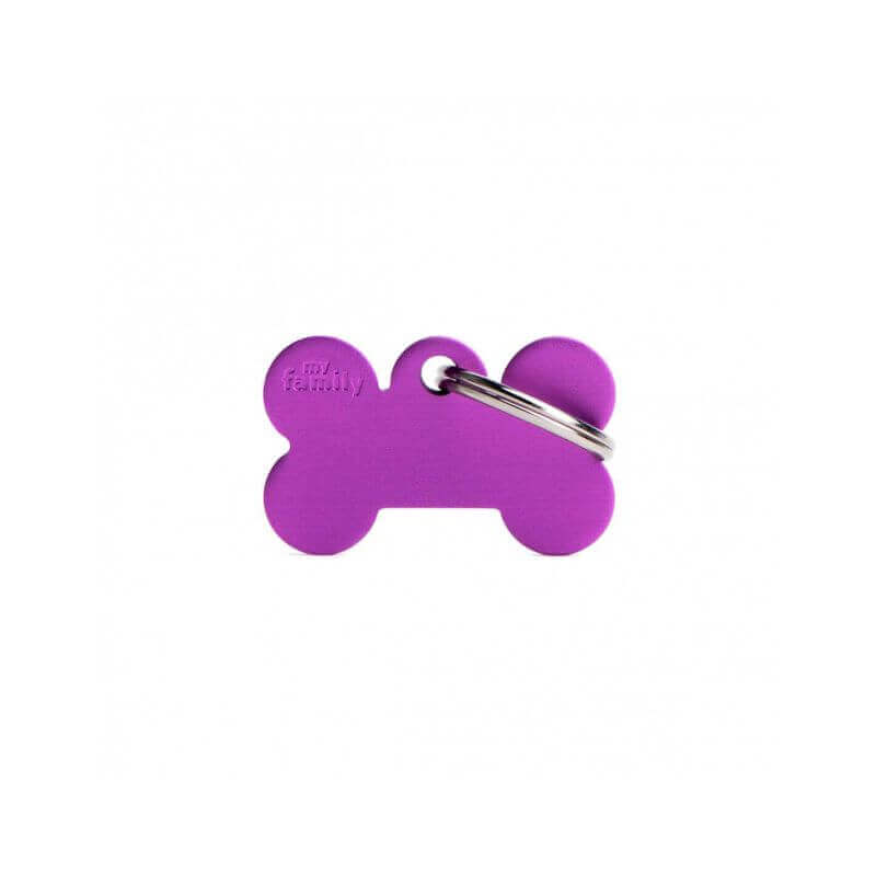 Médaille Basic petit os alu violet