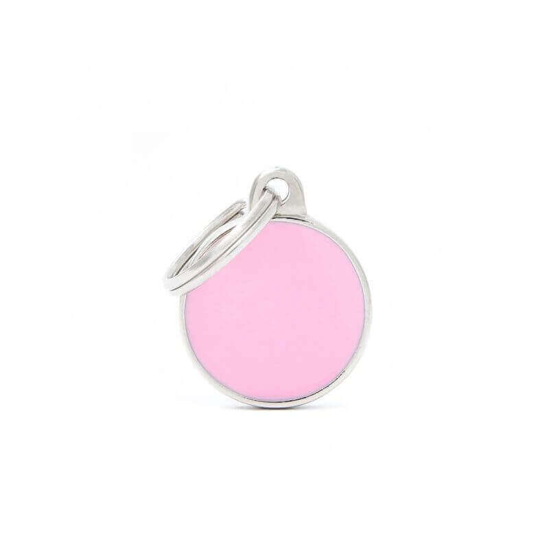 Médaille Basic Handmade petit cercle rose Médaille Basic Handmade petit cercle rose