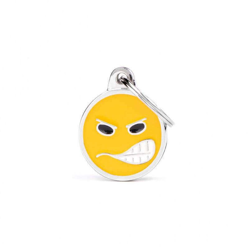 Médaille Charms Smiley grogne Médaille Charms Smiley grogne