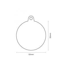 Médaille Charms Smiley lunette