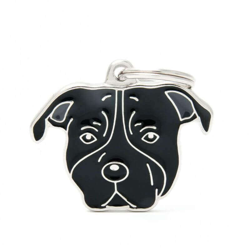 Médaille Friends American Staffordshire terrier noir 