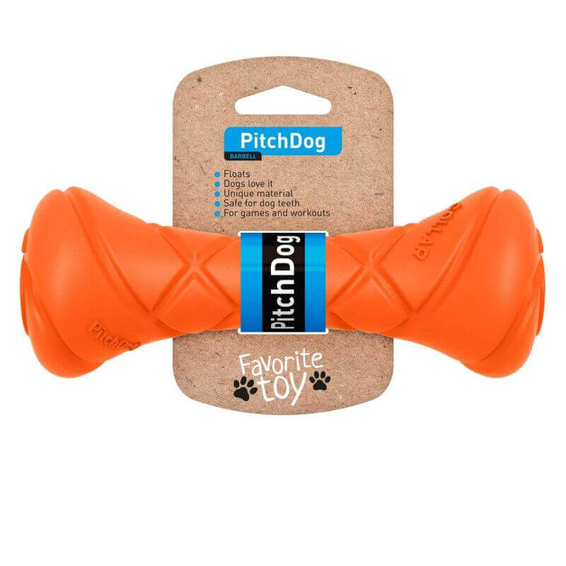 PitchDog haltère 19cm orange