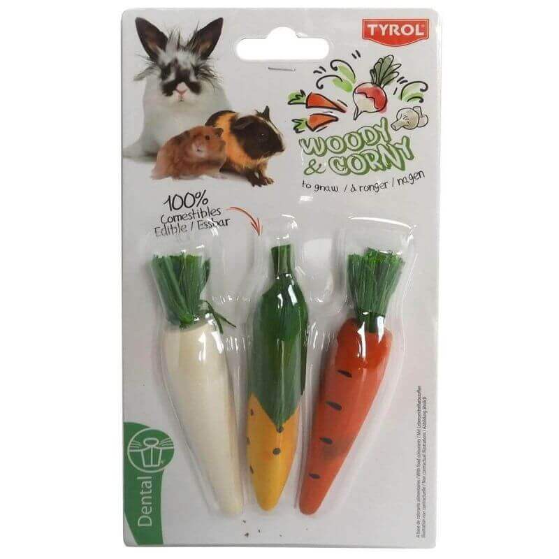 Woody et Corny 3 légumes 10cm Woody et Corny 3 légumes 10cm