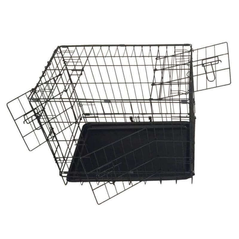 Cage de transport métal pliante pour chien Taille XXL Cage de transport métal pliante pour chien Taille XXL