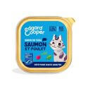 Barquette chat Saumon et Poulet 85g Edgar Cooper