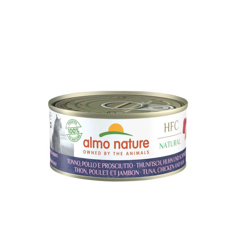 Almo Nature Hfc Natural Thon, Poulet Et Jambon Boîte 150 Gr