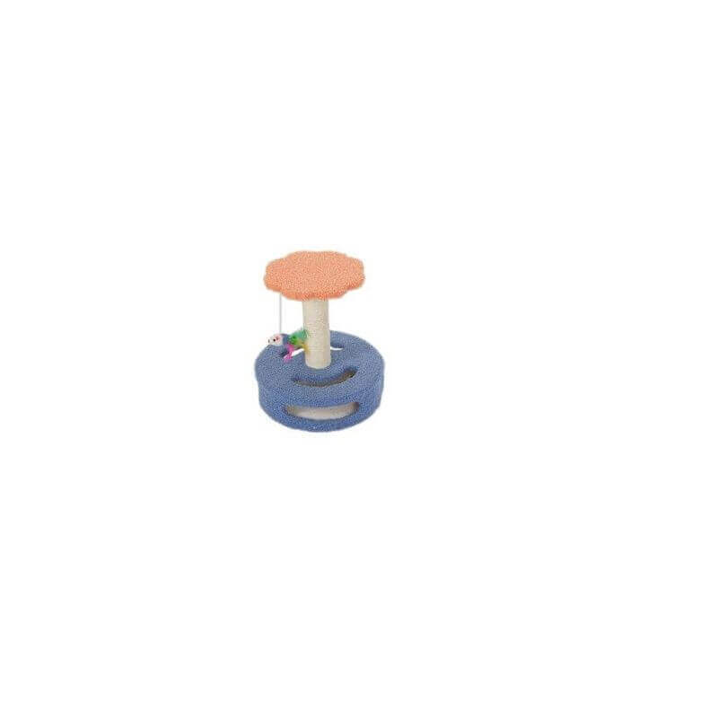 Arbre à chats en sisal avec coin de jeu, Fleur, diamètre 25 x hauteur 32 cm