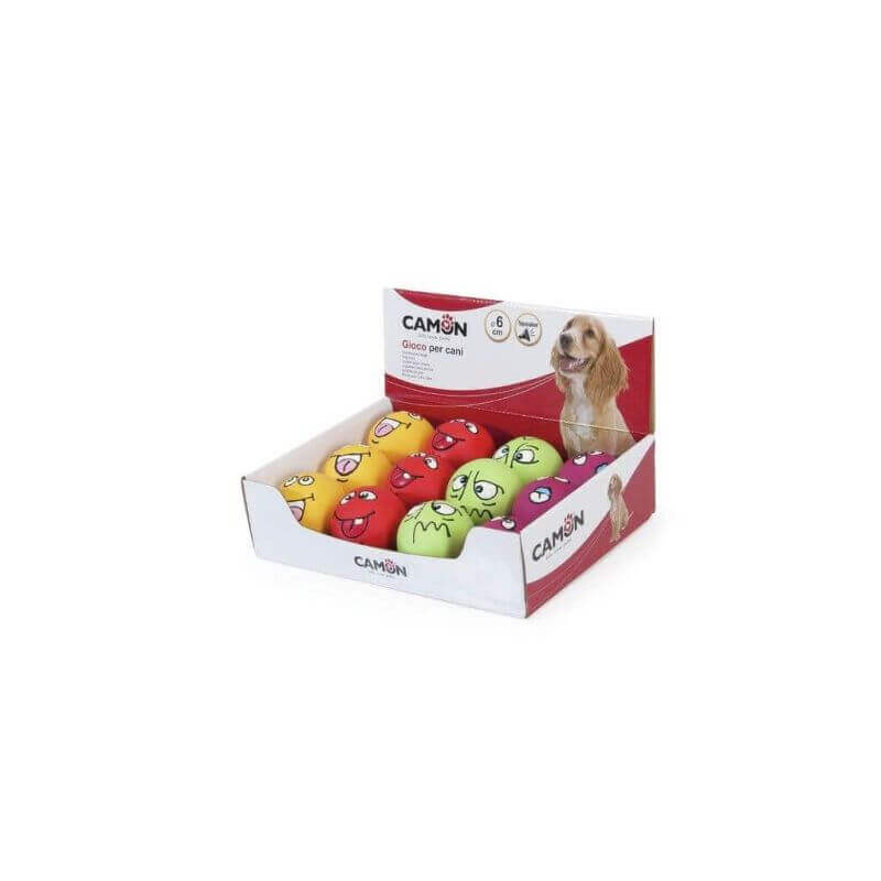 Jouet en Latex avec Squeaker - ExpressionBall - 6 cm