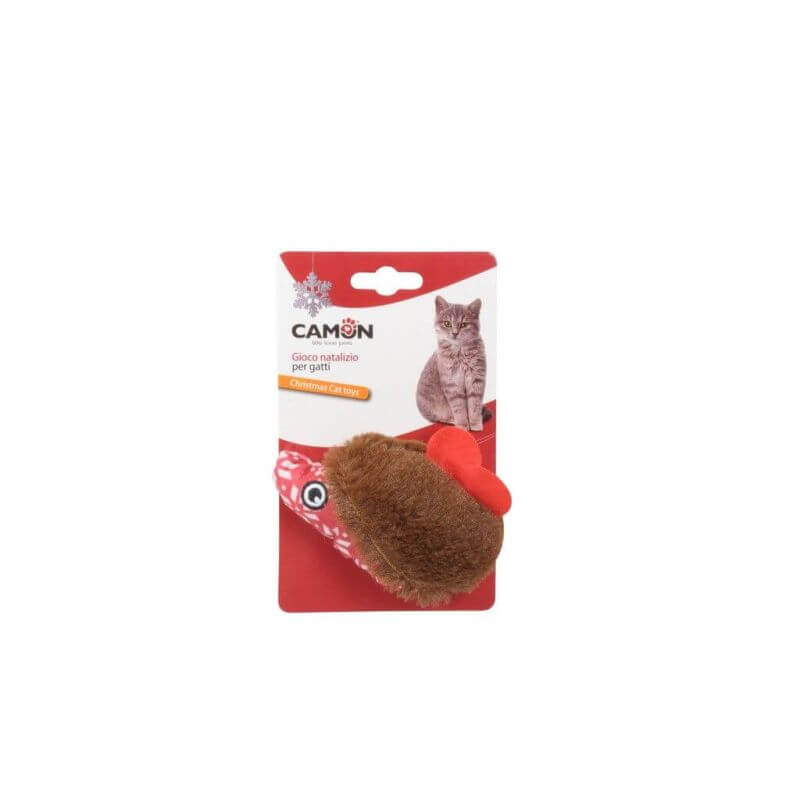 Jouet de Noël pour chats - Hérisson de peluche