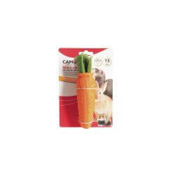 Jouet en loofa pour petits animaux - carotte
