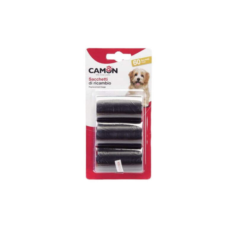 Sachets noirs - 3 rouleaux de 20 sachets