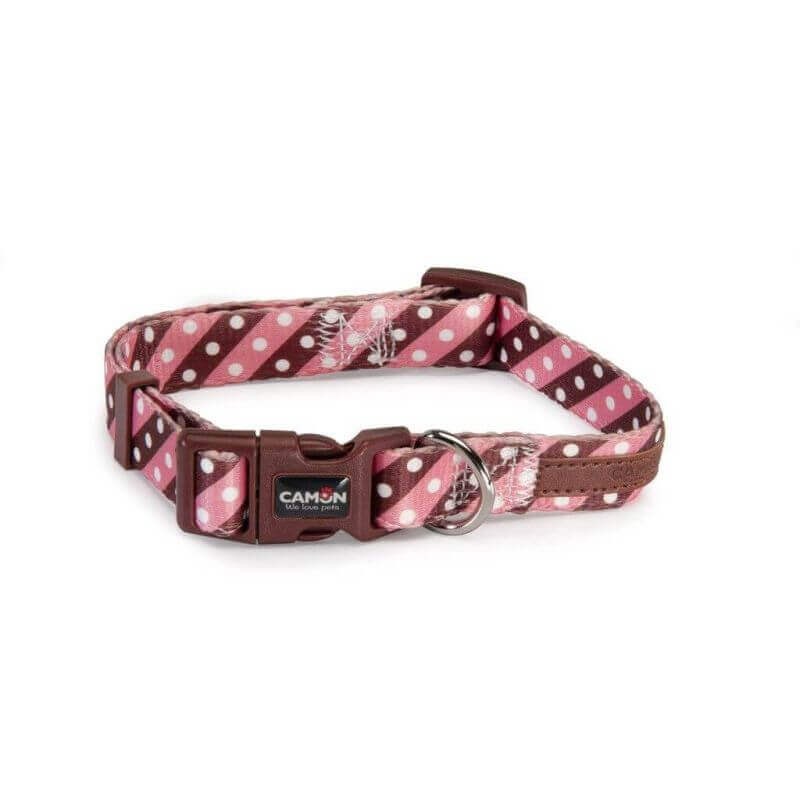 Collier réglable TWILL DOT PINK de 10x200~300mm Collier réglable TWILL DOT PINK de 10x200~300mm