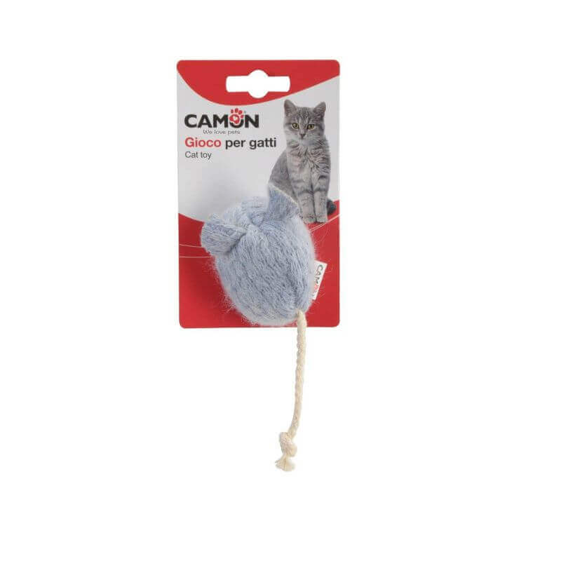Jouet pour chats - Souris en polyester avec corde, rose+bleu+jaune, environ 20cm Jouet pour chats - Souris en polyester avec corde, rose+bleu+jaune, environ 20cm