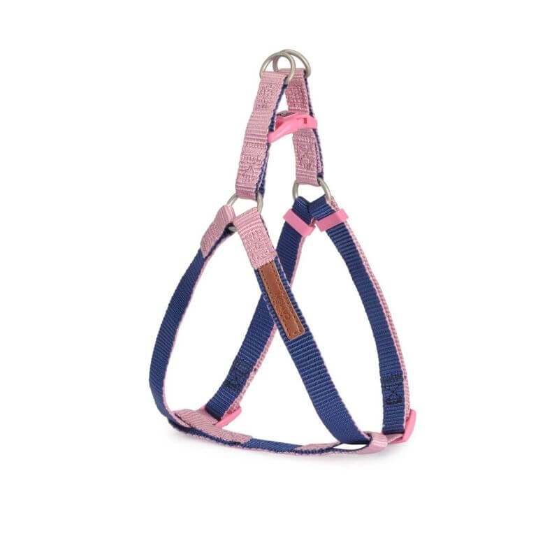 Harnais réglable OneTouch DoublePremium Bleu/Rose 10x250~400mm