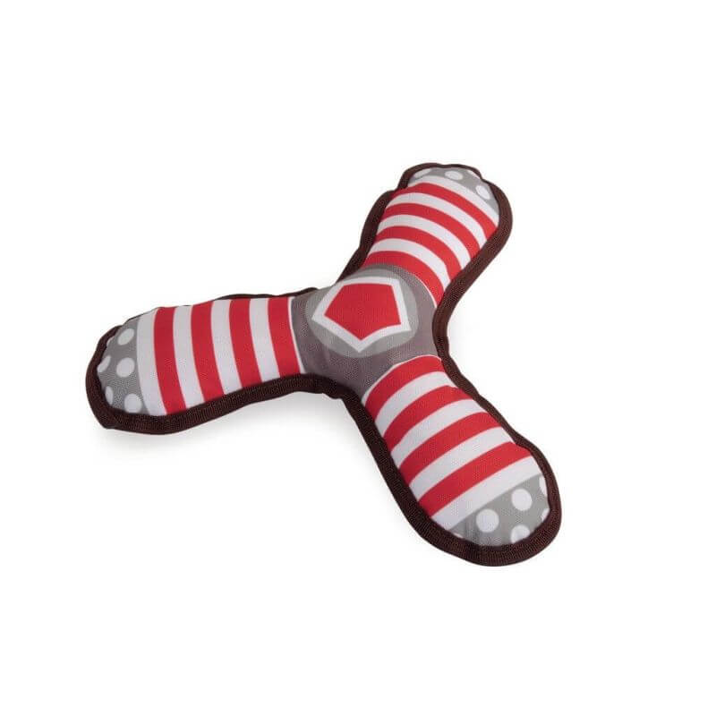 Jouet pour chiens - Boomerang (polyester), avec squeaker, environ 27cm Jouet pour chiens - Boomerang (polyester), avec squeaker, environ 27cm