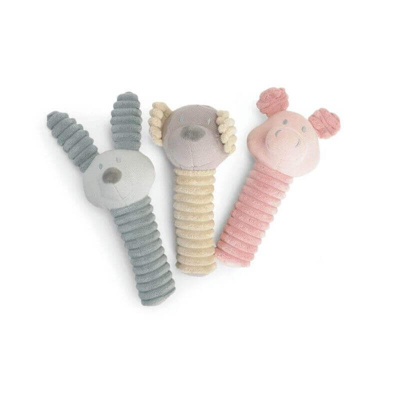 Jouet pour chiens en tissu - TETE (3 figurines) avec Squeaker - 22cm Jouet pour chiens en tissu - TETE (3 figurines) avec Squeaker - 22cm