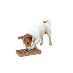 Jouet d'intelligence rectangulaire avec rouleaux pour l'activation mentale du chien - dimensions 26x15cm