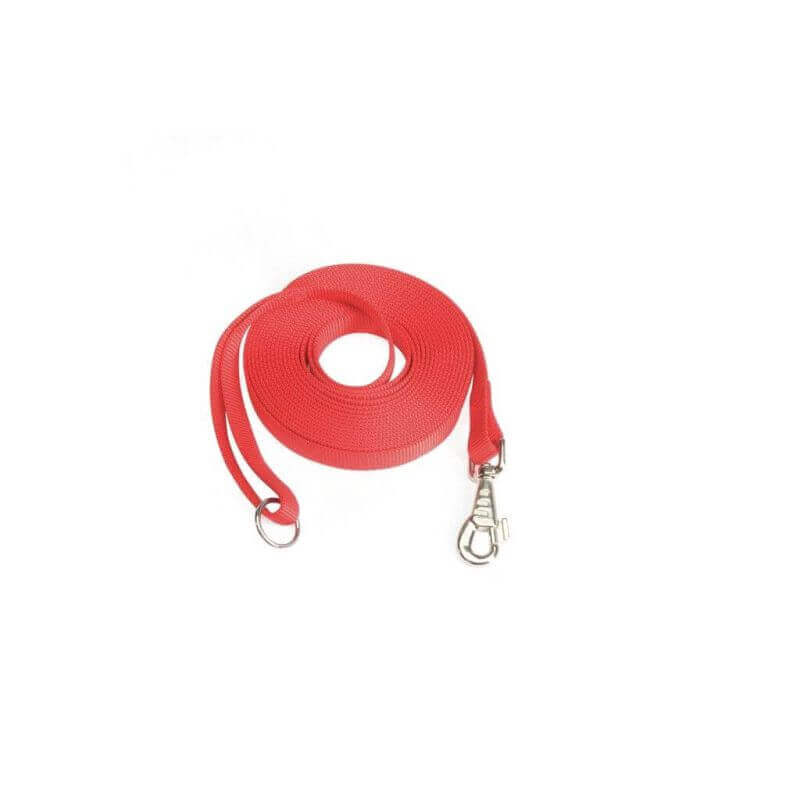 Laisse pour chiens en nylon de 15mm x 6m - Rouge Laisse pour chiens en nylon de 15mm x 6m - Rouge