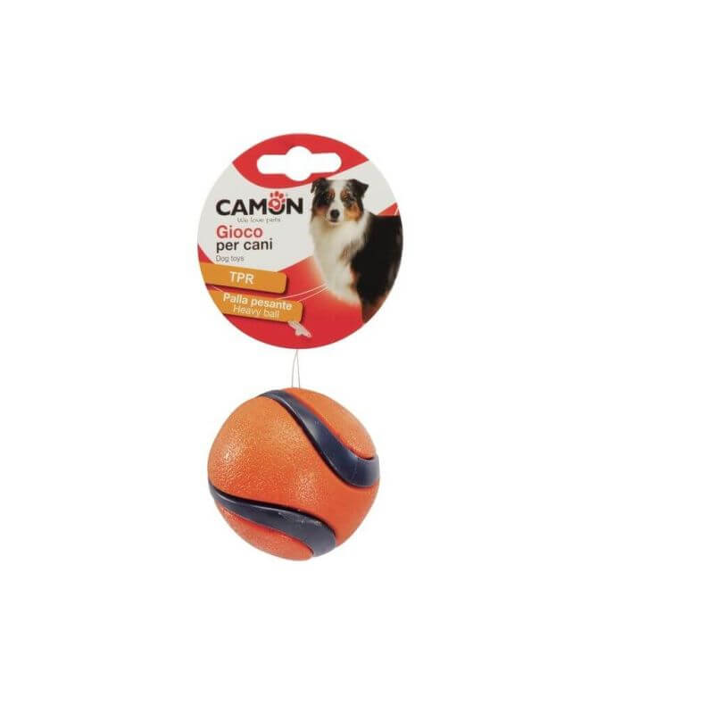 Jouet pour chiens - Balle lourde en TPR de 63mm Jouet pour chiens - Balle lourde en TPR de 63mm