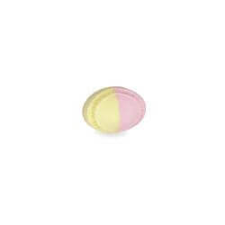 Jouet pour chiens - Balle ovale en mousse TPR (2 couleurs) avec squeaker 9cm