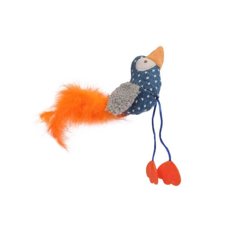 Jouet pour chats - Oiseau avec plumes Jouet pour chats - Oiseau avec plumes