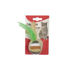 Jouet pour chats - Balle avec plume
