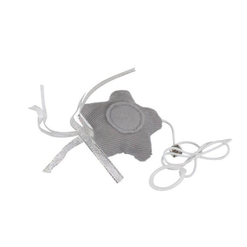 Jouet pour chats - Etoile shabby avec grelot - gris/bronze Jouet pour chats - Etoile shabby avec grelot - gris/bronze
