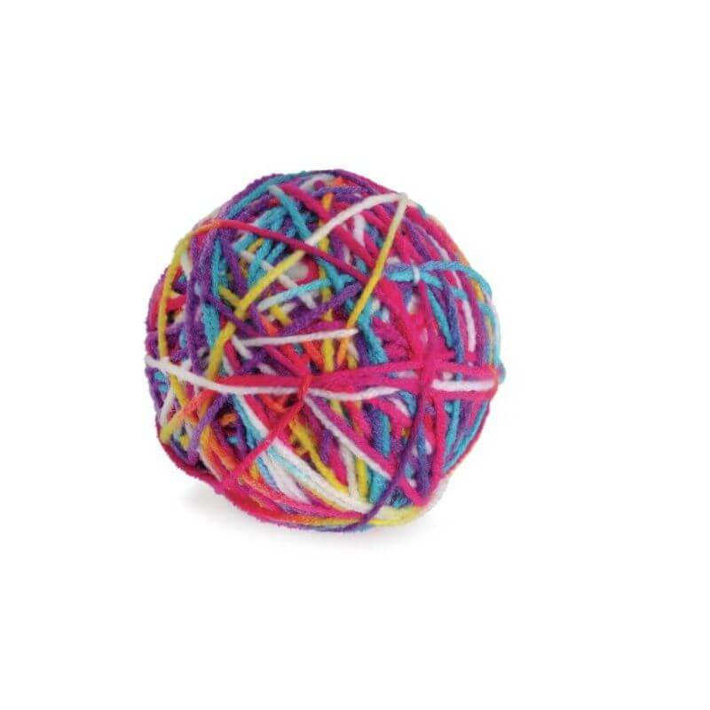Jouet pour chats - Pelote de laine avec grelot diamètre 9cm Jouet pour chats - Pelote de laine avec grelot diamètre 9cm