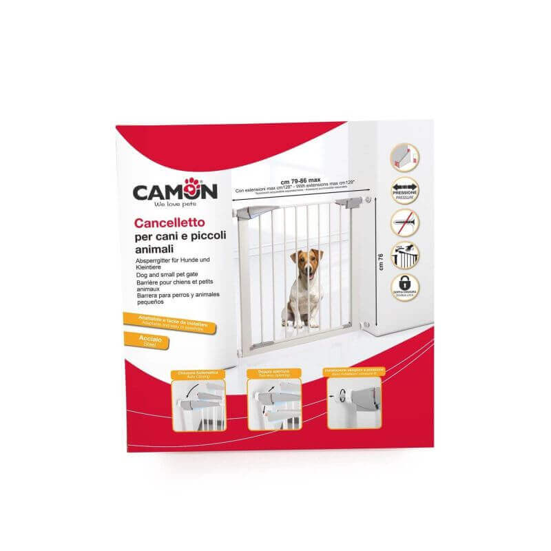 Barrière pour chiens - Hauteur 76 cm - Largeur: 79/86 cm Barrière pour chiens - Hauteur 76 cm - Largeur: 79/86 cm