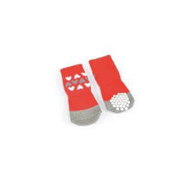 Chaussettes rouges avec 3 cœurs - Taille S - Taille 1