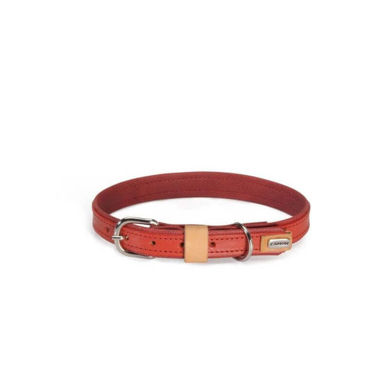 Collier en cuir rouge - 20x500mm